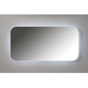 Badkamerspiegel xenz limone 100x50 cm met ledverlichting en spiegelverwarming