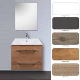 Badkamermeubelset dekker pesaro 60x50x45.5 cm hoogglans wit