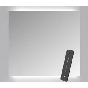 Spiegelkast Sanicare Qlassics Ambiance 60x60 cm Met Dubbelzijdige Spiegeldeur, LED Verlichting En Afstandsbediening Belluno Eiken Links