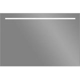 LED Spiegel Sanilux Aluminium met Onderverlichting 100x70 cm Inclusief Spiegelverwarming Sanilux