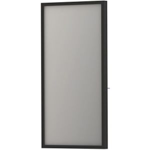 Spiegel ink sp18 rechthoek in stalen kader 40x4x80 cm mat zwart
