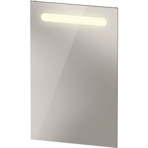 Spiegel duravit no.1 met horizontale led verlichting 45x3.5x70 cm mat wit