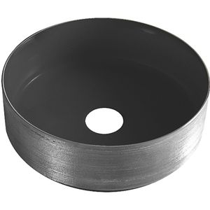 Waskom Wiesbaden Mondri 36x36 Cm Rond Gunmetal / Mat Zwart