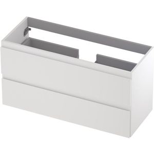 Onderkast INK 2 laden greeploos gelakt 100 cm x 40 cm x 52 cm Mat wit 1241020