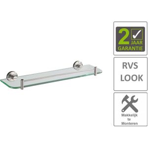 BWS Glazen Planchet Hera 50cm RVS