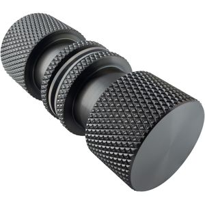 BRAUER - Handgreep Enkelpunts Model B Carving - Gunmetal - Geborsteld