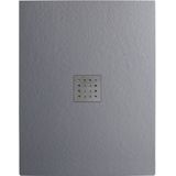 Douchebak vm go krypton 120x80x3 cm polybeton rechthoek grijs