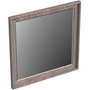 Spiegel forzalaqua reno vierkant 50x2x50 cm eiken silver grey