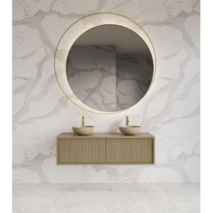 Onderkast Gliss Design Heronimus 120x45x35 cm 2 Laden Met Topplaat Corn Silk