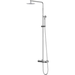 Regendoucheset IVY Bond Opbouw Thermostatisch 25 cm Medium Staaf Handdouche Chroom