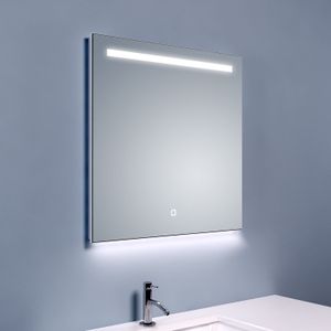 Bws ambi two led spiegel dimbaar condensvrij 60x60 cm