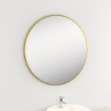 Ronde badkamerspiegel bws spark kenar 80 cm geborsteld goud