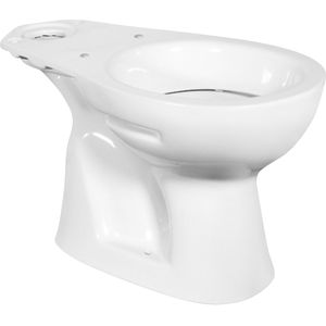 Toiletpot staand bws aqua onder aansluiting wit