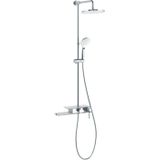 Opbouw douche allibert ronditab met mengkraan 23 cm glanzend chroom