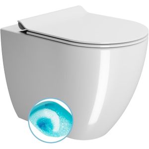 Toilet Closet Swirlflush S-Trap/P-Trap Sapho Pura 36x55 Wit ExtraGlaze