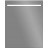 Led spiegel sanilux aluminium met onderverlichting 58x70 cm inclusief spiegelverwarming