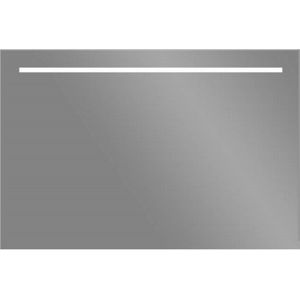 Led spiegel sanilux aluminium met onderverlichting 120x70 cm inclusief spiegelverwarming