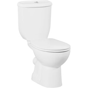Toiletpot staand bws sedef met bidet achter aansluiting wit