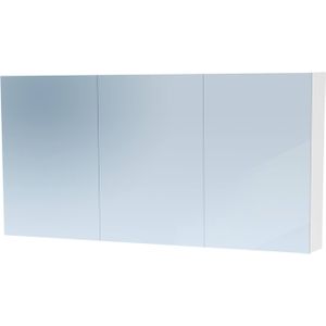 Spiegelkast Dual Exclusive Line 140cm Hoogglans Wit