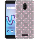 Wiko Jerry 3 Hoesje Geometrisch Pink