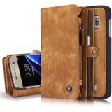 CASEME Samsung Galaxy S7 Leren Portemonnee Hoesje - Bruin
