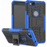 Google Pixel 2 Rugged Hybrid Hoesje Blauw