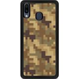 Huawei Y6 2019 Hardcase hoesje Pixel Camouflage Brown