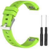 Just in Case Siliconen sportband Garmin Fenix 5 groen