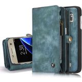 CASEME Samsung Galaxy S7 Luxe Leren Portemonnee Hoesje - Blauw