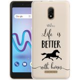 Wiko Jerry 3 Hoesje Life is Better with Horses
