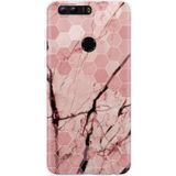Honor 8 Hoesje Pink Marble
