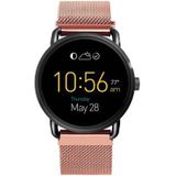 Just in Case Milanees armband voor Fossil Q Wander - Rose Gold