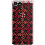 Blackberry KEYone Hoesje Red Leaves Pattern