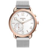 Just in Case Milanees armband voor Fossil Q Tailor Hybrid - Silver