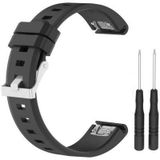 Just in Case Siliconen sportband Garmin Fenix 5 Zwart