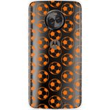Motorola Moto X4 Hoesje Orange Soccer Balls
