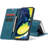 CASEME Samsung Galaxy A80 Retro Wallet Case - Blauw