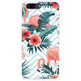 OnePlus 5 Hoesje Flamingo Flowers
