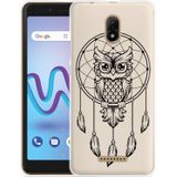 Wiko Jerry 3 Hoesje Dream Owl Mandala Black