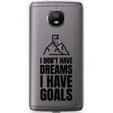 Motorola Moto G5S Hoesje Goals are for Men