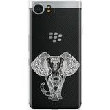 Blackberry KEYone Hoesje Elephant Mandala White