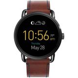 Just in Case Lederen armband voor Fossil Q Wander - Coffee