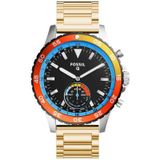 Just in Case Metalen armband voor Fossil Q Crewmaster Hybrid - Gold