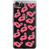 Blackberry KEYone Hoesje Inflatable Flamingos