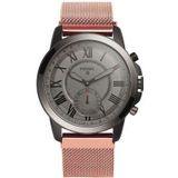 Just in Case Milanees armband voor Fossil Q Grant Hybrid - Rose Gold