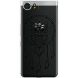 Blackberry KEYone Hoesje Dream Owl Mandala Black