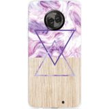 Motorola Moto X4 Hoesje Color Paint Wood Art