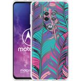 Motorola One Zoom Hoesje Design Feathers