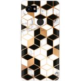 Pixel 2 XL Hoesje Black-white-gold Marble