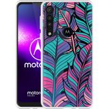 Motorola One Macro Hoesje Design Feathers